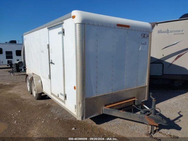  Salvage Car Mate Trailers 7x16 Enclosed Traile