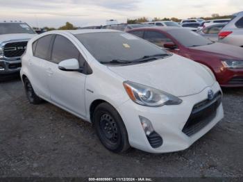  Salvage Toyota Prius c