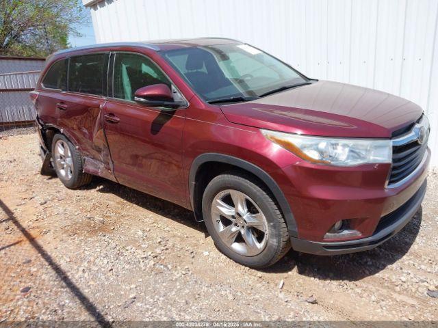  Salvage Toyota Highlander