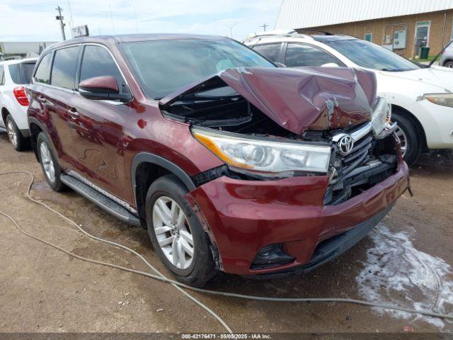  Salvage Toyota Highlander