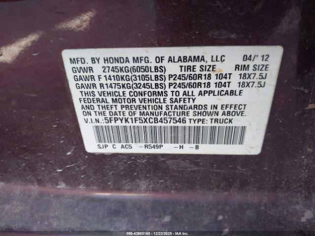 Honda Ridgeline Rtl Image 5