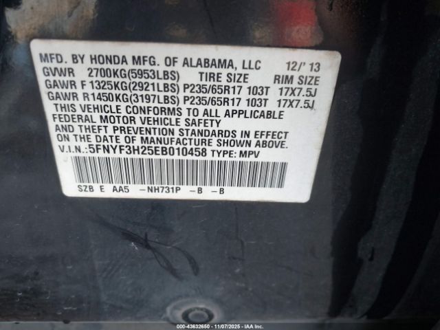 Honda Pilot Lx Image 2