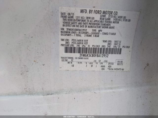 Ford Flex Sel Image 8