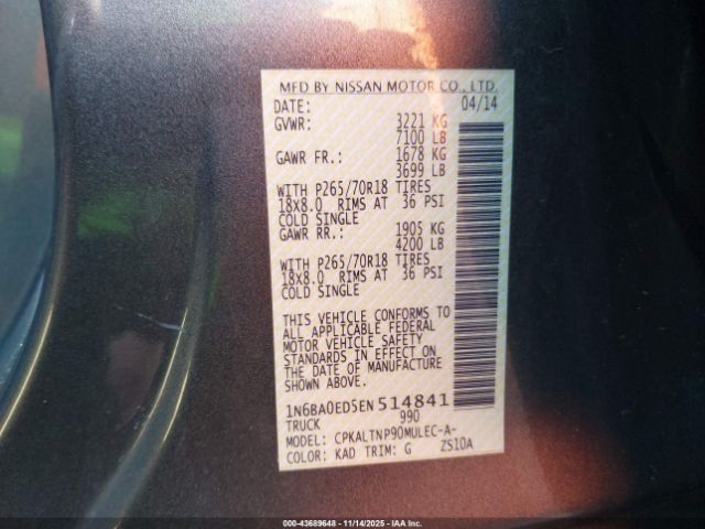 Nissan Titan Sv Image 9