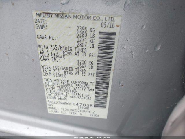 Nissan Murano Sl Image 14