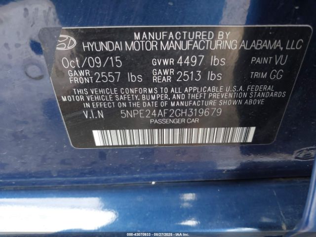 Hyundai SONATA Se Image 8