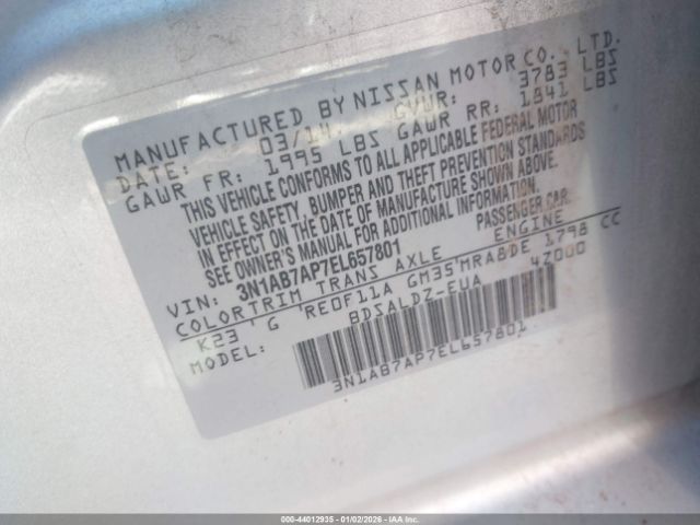 Nissan Sentra Sv Image 4