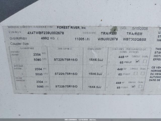 Forest River Wildwood 302qbss Image 9