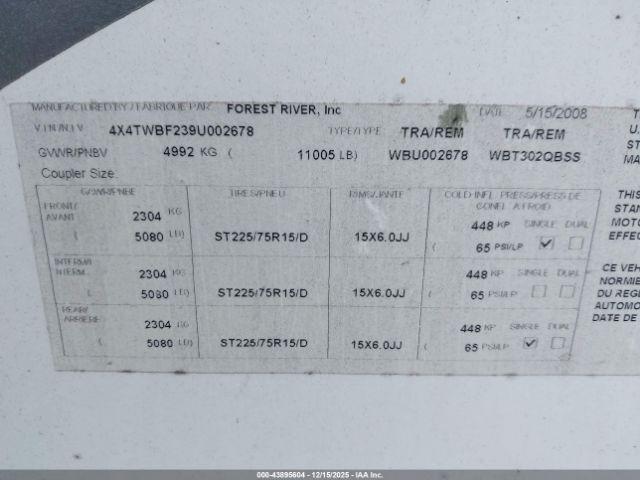 Forest River Wildwood 302qbss Image 9