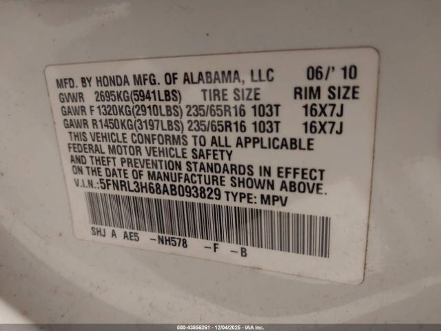 Honda Odyssey Ex-l Image 7