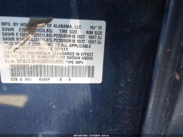 Honda Pilot Ex Image 11