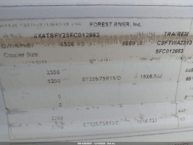 Forest River Grey Wolf Stealth Wa Image 6