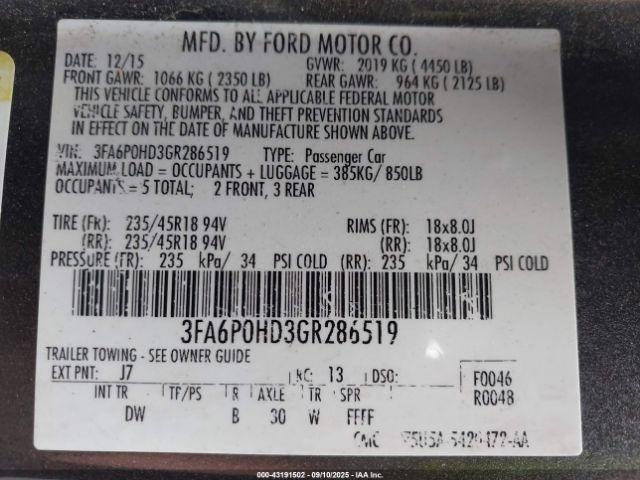 Ford Fusion Se Image 7